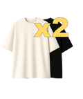 Pack Oversize BlacknWhite x2 (330gr)