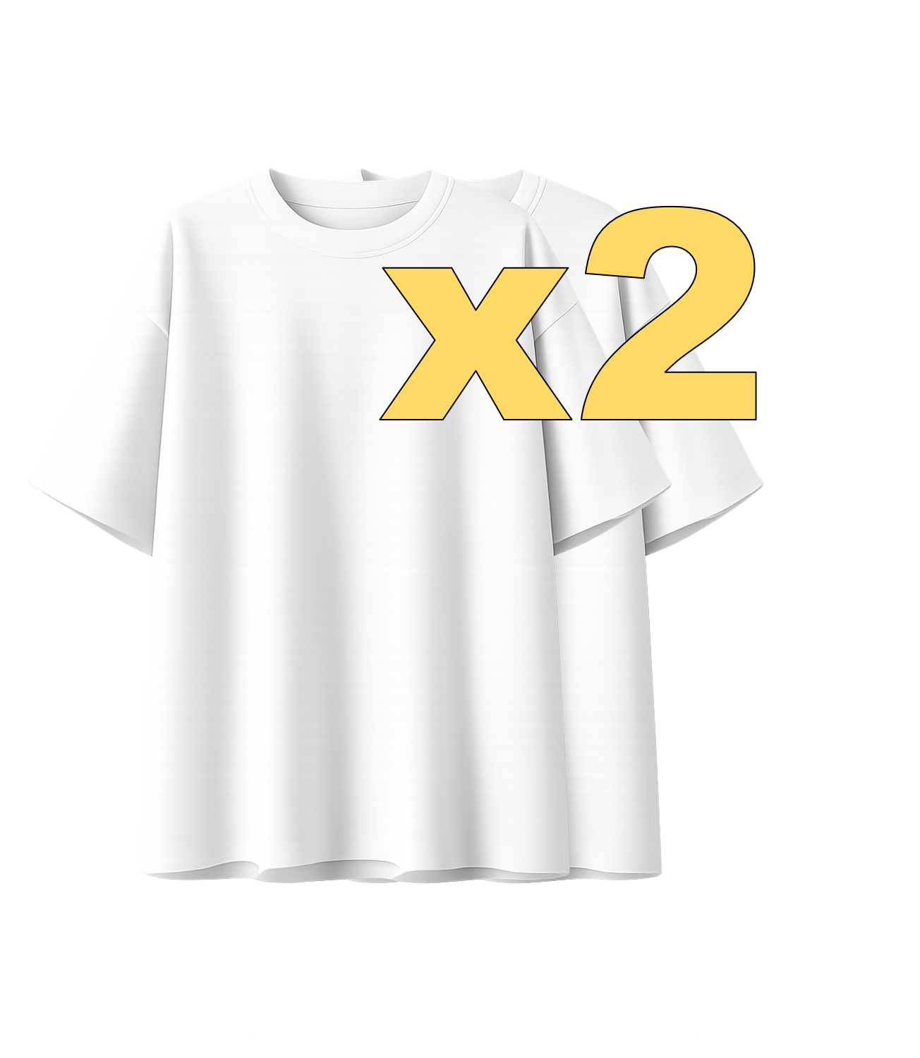 Basica Oversize Blanca x2 (330gr)